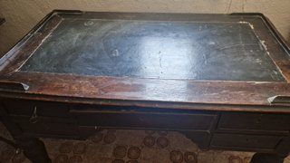 Escritorio antiguo madera maciza ebanizada