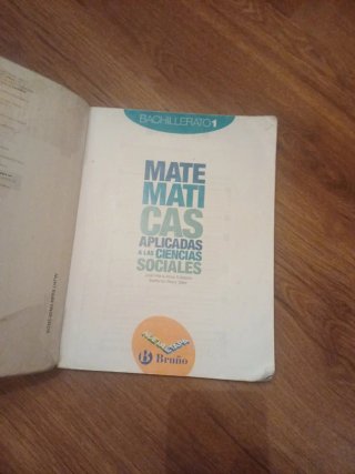Matemáticas Aplicadas a las Ciencias Sociales 1...
