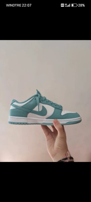 Nike Dunk Low Retro Teal/Bianco