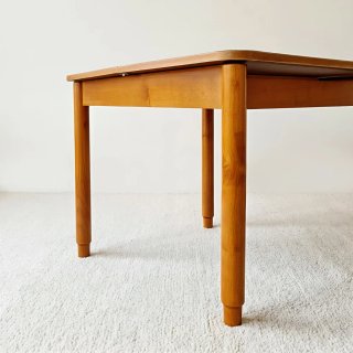 Mesa extensible de haya y formica | Francia 70s