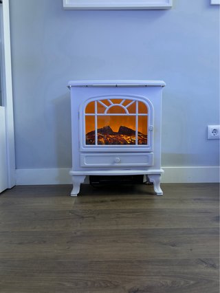 Chimenea Eléctrica Efecto Fuego y Calefacción