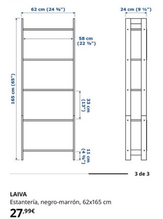 Estantería Librería Ikea Madera Oscura