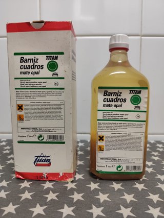 Barniz cuadros mate opal Titán 1L