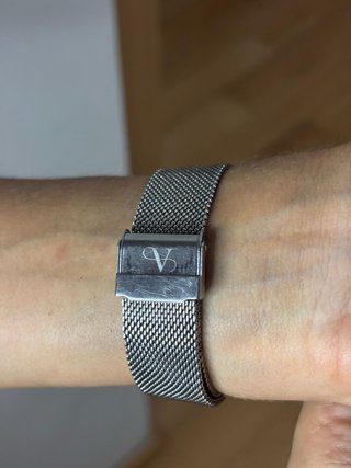 Reloj Victoria Plata y Blanco