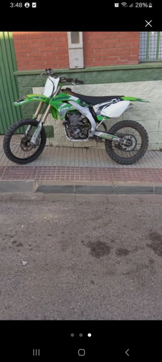 Kawasaki KXF 450 2008 Motocross Verde