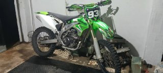 Kawasaki KXF 450 2008 Motocross Verde