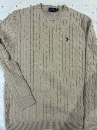 Jersey Polo Ralph Lauren Trenzado Beige XL