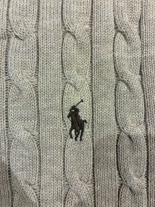 Jersey Polo Ralph Lauren Trenzado Beige XL