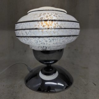 Candeeiro de mesa vidro e metal
