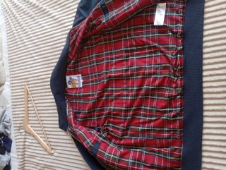 Chaqueta Harrington Vintage Azul oscuro Retro