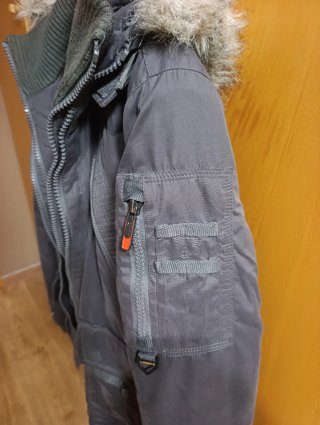 Parka Superdry Talla L Gris
