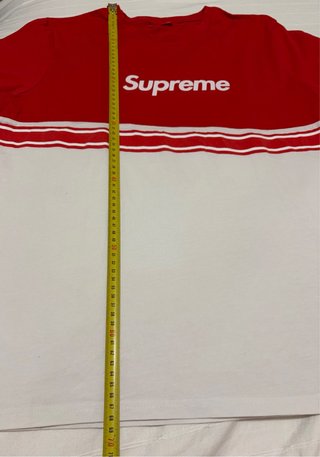 Camiseta Supreme Roja y Blancar