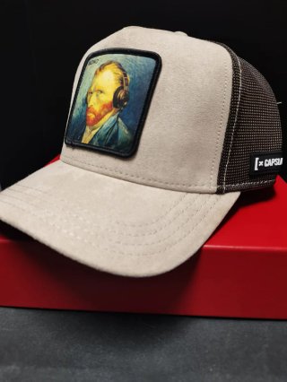 Gorra Capslab Van Gogh Mono Beige Talla única.