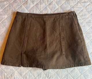 Falda pantalón Stradivarius marrón