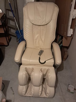 Sillón de Masaje Beige Cuero Sintético