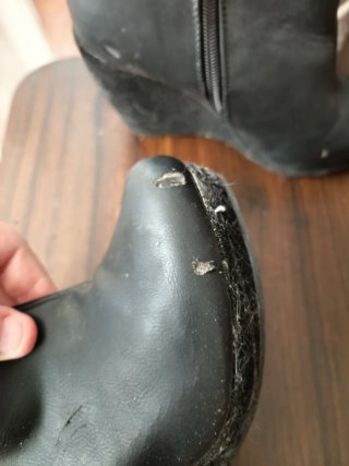 Botines de cuña negros talla 37