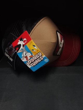 Gorra Capslab Coyote Beige y Rojo Talla única