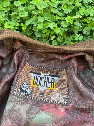 Cazadora Bomber Vintage Ante y Cuero DOCHER M