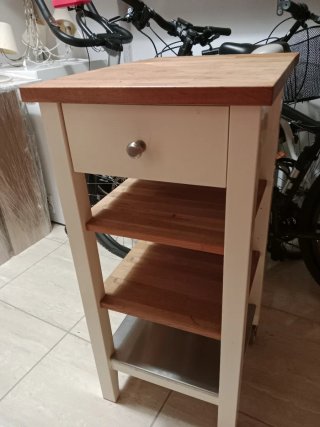 Carrito Auxiliar Cocina Ikea Madera y acero.