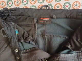 Pantalones de montaña Mammut 3xdry negros
