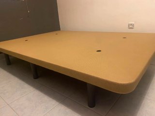 Base Cama 135cm Tela y Metal