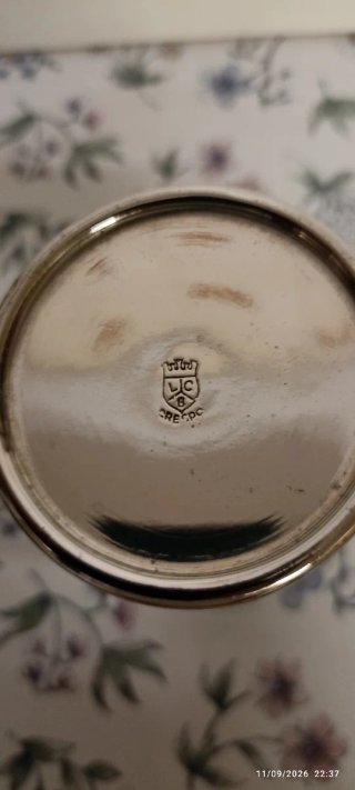 Coctelera Plata Antigua Crespo Años 40