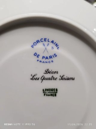 LIMOGES Set 9 Piezas Porcelana   Vintage