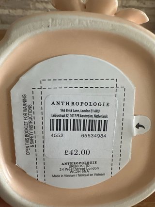 Vela cerámica hecha a mano Anthropologie