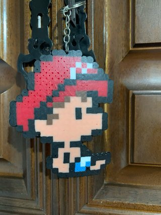Hama Beads Mario y Luigi Bebé Llaveros