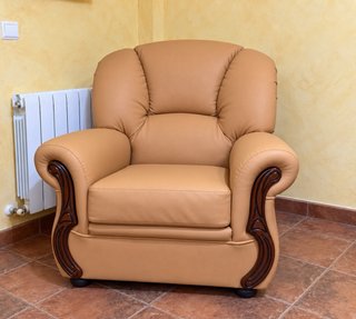 Sofá y sillones piel sintética Camel