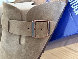 Birkenstock Boston Camoscio Beige