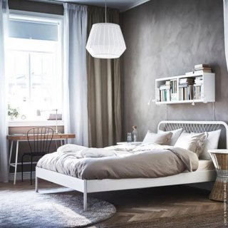 CAMA+COLCHON  IKEA  BLANCA 140cm Ancho