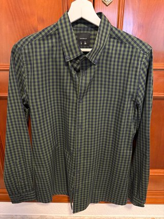 Camisa verde cuadros
