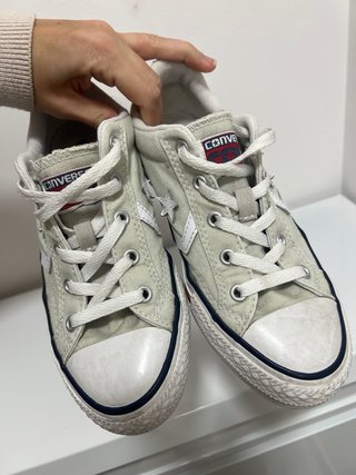 Bambas Converse grises y blancas