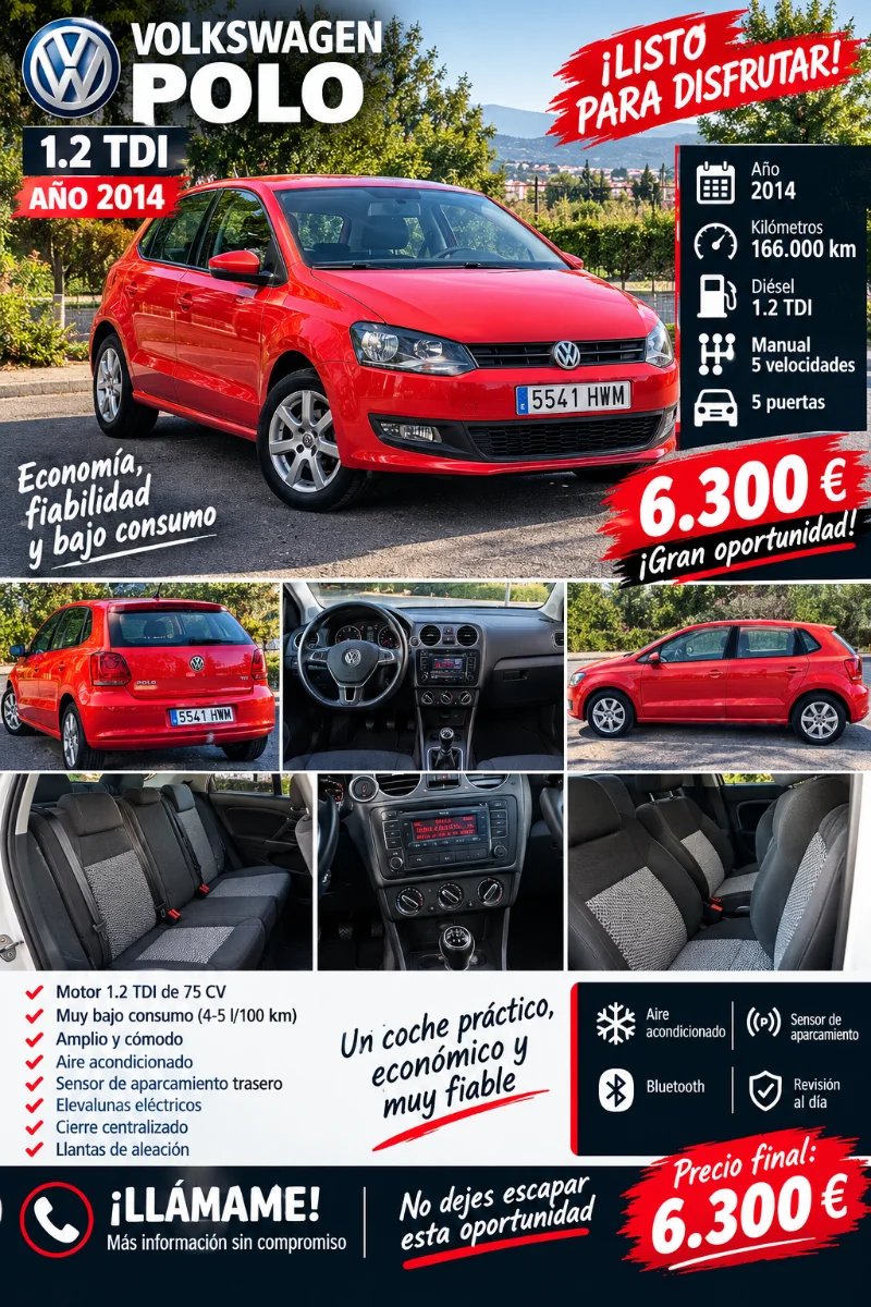 Volkswagen Polo 1.2 TDI Advance 5p 2014
