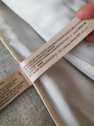 Casaco Massimo Dutti Lã Cinza Claro S 36