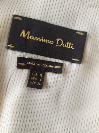 Casaco Massimo Dutti Lã Cinza Claro S 36