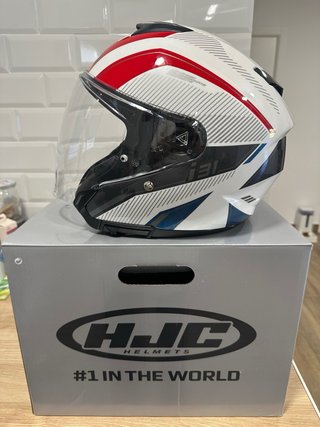Casco HJC i31 Blanco/Rojo/Azul T-L