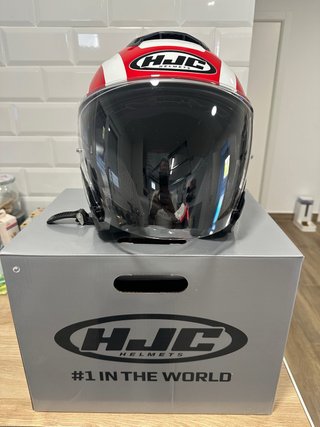 Casco HJC i31 Blanco/Rojo/Azul T-L