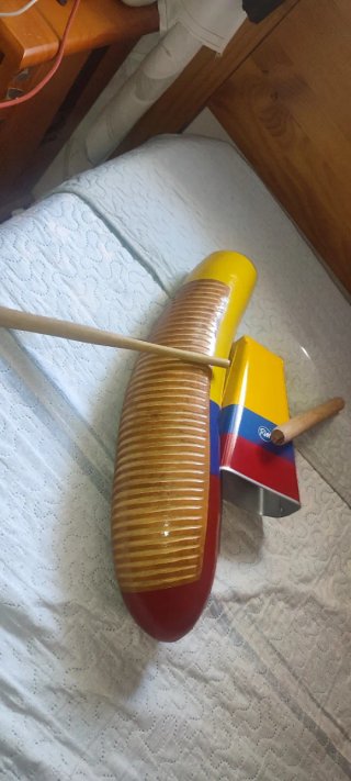Set di strumenti musicali con motivo Colombia