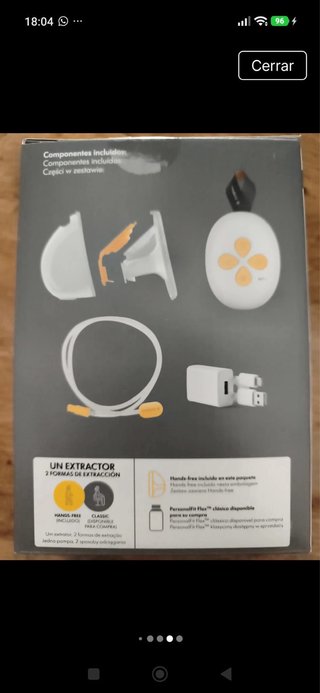 Sacaleches Medela Solo Hands-free