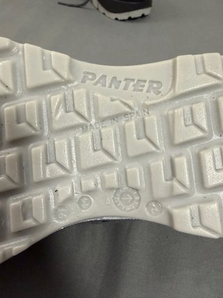 Zapatos de seguridad Panter grises y rojos