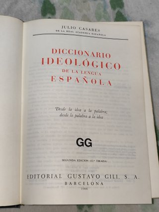 Diccionario ideológico de la lengua española de...