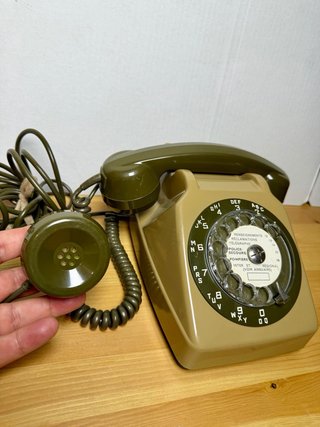 Teléfono Antiguo Socotel S63 Beige/Verde