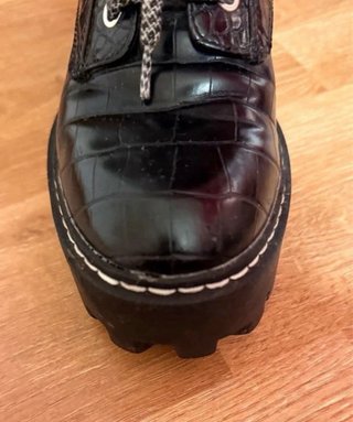 Botas Zara plataforma negras talla 37