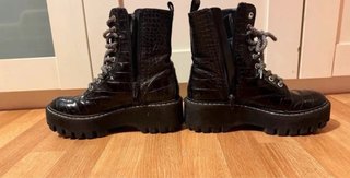 Botas Zara plataforma negras talla 37