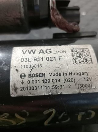 Audi 11403 motor arranque 03l911021e a4 advanced