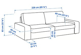 Sofá Kivik 3 plazas Ikea