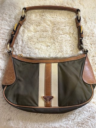 Bolso Prada Tessuto Vintage Nylon Caqui