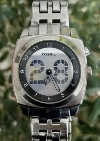 Reloj Fossil Plata y Negro